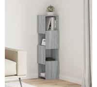 vidaXL Corner Cabinet Grey Sonoma 25.5x25x102cm Engineered Wood