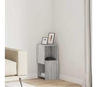 Corner Cabinet Grey Sonoma 25.5x25x55cm Engineered Wood 4 Corner Shelves Small.