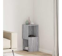 vidaXL Corner Cabinet Grey Sonoma 30.5x30x65cm Engineered Wood