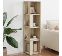 vidaXL Corner Cabinet Sonoma Oak Engineered Wood Home Standing Shelf Cabinet