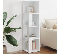 Corner Cabinet White 33x33x132cm Engineered Wood Space-Saving Vertical Shelf Box
