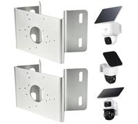 Corner Camera Mount Compatible with eufy Security eufyCam S4 C37, 2 Pack | Compatible with Eufy PoE Cam S4 Eufy Wired Cam C31, Weatherproof Stainless Steel Mounting Bracket, 270° View Expands Coverage