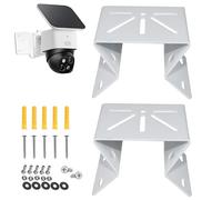 Corner Camera Mount Compatible with eufy SoloCam S340/E30/E42,eufy 4G LTE Cam S330,to Achieve a 270° Wider View of Exterior Wall Corner,Bracket for PTZ Camera Outdoor Indoor,Stainless Steel,2 PCS