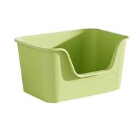 Corner Cat Litter Trays, High Sided Litter Box, Open Top Litter Pan for Active Diggers & Multi Cat Homes, Easy to Clean