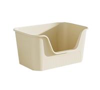 Corner Cat Litter Trays, High Sided Litter Box, Open Top Litter Pan for Active Diggers & Multi Cat Homes, Easy to Clean