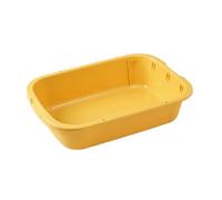 Corner Cat Litter Trays, Reusable High Sided Litter Box with Scoop, Deep Pan for Multiple Kittens Big Cats