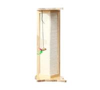 Corner Cats Scratching Post Scratching Pad Cats Scratcher with Teaser Toy Scratch Post Sisal Rope Furniture Protectors