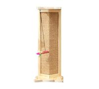 Corner Cats Scratching Post Scratching Pad Cats Scratcher with Teaser Toy Scratch Post Sisal Rope Furniture Protectors