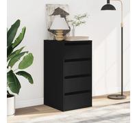 Corner Chest of Drawers Black 40x41x76 cm Engineered Wood