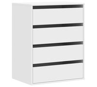 (concrete grey, 60 x 41 x 76 cm) vidaXL Corner Chest of Drawers Storage Drawer Side Cabinet Engineered Wood