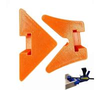 Corner Clamp Adapter Compatible with Irwin Quick-Grip,90 Degree Angle Squeeze Clamp Attachment,Angles Clamp Adapter Tool,Right Angle Woodworking Tools Accessory for Picture Framing,Cabinetry (Orange)
