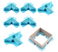 Corner Clamp Tool - 6 Piece Positioning Clamps | Corner Holding Device for Bookbinding, Card Making & Scrapbooking | Paper Craft Right Angle Guide for DIY Projects