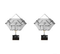 Corner Clamps 2pcs Stainless Steel Right Angle Woodworking Clamp Adjustable Jaw for Picture Frame Cabinet Assembly DIY Tools 70mm Width(B)