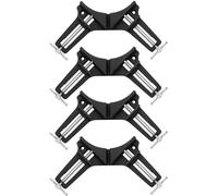 Corner Clamps for Woodwork, 90 Degree Right Angle Clamp 90/45 for Framing Cabinet Metal Glass Welding, Set of 4 Corner Mitre Clamp Building Tool Aluminium Vice Clamp