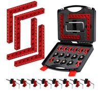 Corner Clamps for Woodworking, 4 Pack 90 Degree Clamps, 5.5" Right Angle Clamp with Box, Positioning Squares Woodworking Tools for Picture Frame Box Cabinets Drawers