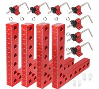 Corner Clamps for Woodworking, 4Pack 5.5 inch 90 Degree Clamp,Wood Working Tools and Equipment, L Square Aluminum Angle Clamp Tool