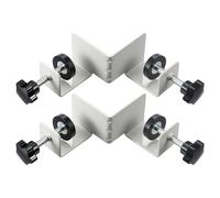Corner Clamps Woodworking - 90 Degree 2 Piece T Shaped, Positioning Squares Durable Adjustable Swing Jaw Design for Accurate Clamping of Picture Frames Cabinets and Wood Projects Heavy Duty Tool