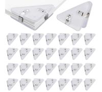 Corner Clips 30 Piece Set Transparent Triangle Book Organizer