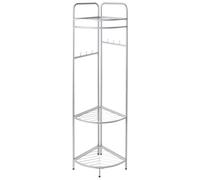 Beliani Corner Coat Stand Lawton Silver