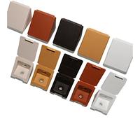 Corner Connecting Shelving Blocks, Shelf Support Bracket Plastic Plinth Fixing, 50 WHITE