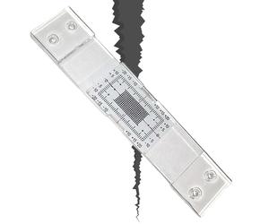 Corner Crack Monitors - Clear Analog Tool Precision Vertical Alignment Device Handy Masonry Instrument | Helpful Const Safety Aid