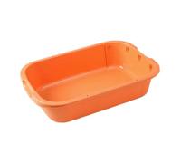 Corner Ct Litter Trays, Reusable Cat Litter Box with Cat Ltter Scoop, High Sided Liter Box for Multiple Kitten Big Cats and So On(Orange,42cm)