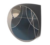 Corner Cube Prism Optical Glass 17.8mm Diameter, Total Station Prism with Excellent Transparency and Flawless Surface for Surveying and Scientific Research