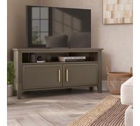 Corner Dark Wooden TV Stand with Storage - TV's up to 43 - Delilah