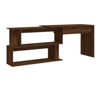 Corner Desk Brown Oak Engineered Wood Home Computer Study Writing vidaXL