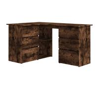 (Smoked oak) vidaXL Corner Desk Chipboard Home Office Computer Study Table Multi Colours
