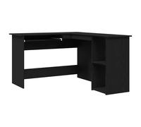 Vidaxl L-Shaped Corner Desk High Gloss Black 120X140X75 Cm Engineered Wood Corner Desks