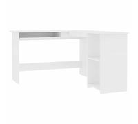 Vidaxl L-Shaped Corner Desk High Gloss Black 120X140X75 Cm Engineered Wood Corner Desks
