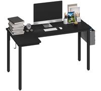 Corner Desk Computer L Shaped Gaming Workstation Storage Black