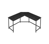Corner Desk for Study, Ebony Black + Ink Black / 149D x 149W cm