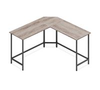 Corner Desk for Study, Heather Greige + Ink Black / 149D x 149W cm