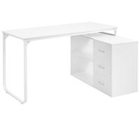 Corner Desk SOGNE White 140 cm 100 cm