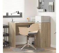 Corner Desk Sonoma Oak 102x88x75cm Engineered Wood w/ Drawer & Highboard Modern