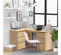 Corner Desk Chipboard Home Office Computer Study Table Multi Colours vidaXL