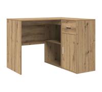Corner Desk with Drawer Office Home Workspace Table Study Compact vidaXL