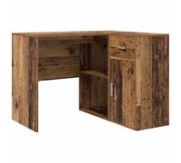 Corner Desk with Drawer Office Home Workspace Table Study Compact vidaXL