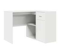 Corner Desk with Drawer Office Home Workspace Table Study Compact vidaXL