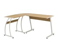 Corner Desk Writing Table WorkStation PC Home Office L-Shaped Black/Oak vidaXL