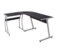 Corner Desk Writing Table WorkStation PC Home Office L-Shaped Black/Oak vidaXL