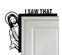 Corner Door Yes Sign I Saw It Door Corner There Is Something Scary Story Door Corner Yes, I Have This Door Frame Creative Wooden Door Window Frame Decoration - Door Frame Creative and Funny Door