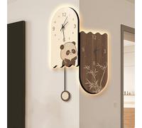 Corner Double Sided Luminous Creative Clock Wall Lamp Minimalist Retro Digital Wall Clock Battery Powered, for Home and Living Room Decoration