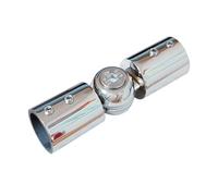 Corner Elbow Connector for Bay Windows Adjustable 304 Stainless Steel Rod Solution for Curtain Rods (19mm Chrome )
