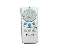 Corner Fan Remote Control for Harbor Breeze A25-TX012 A25-TX025, 6 Speeds, Timer, U-sweep Function, Dimmable for Up and Down Light, White, Simple