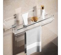 Corner Floating Shelf Without Drilling - Space-Saving Storage for Bathroom, Kitchen, Vanity