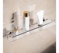 Corner Floating Shelf Without Drilling - Space-Saving Storage for Bathroom, Kitchen, Vanity