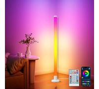 Corner Floor Lamp, Smart RGB LED Corner Lamp with App & Remote Control, 16 Million Colors & 200+ Scene Standing Lamp, DIY Assembly Standing Ambient Lighting for Living Room, Bedroom, Gaming Room